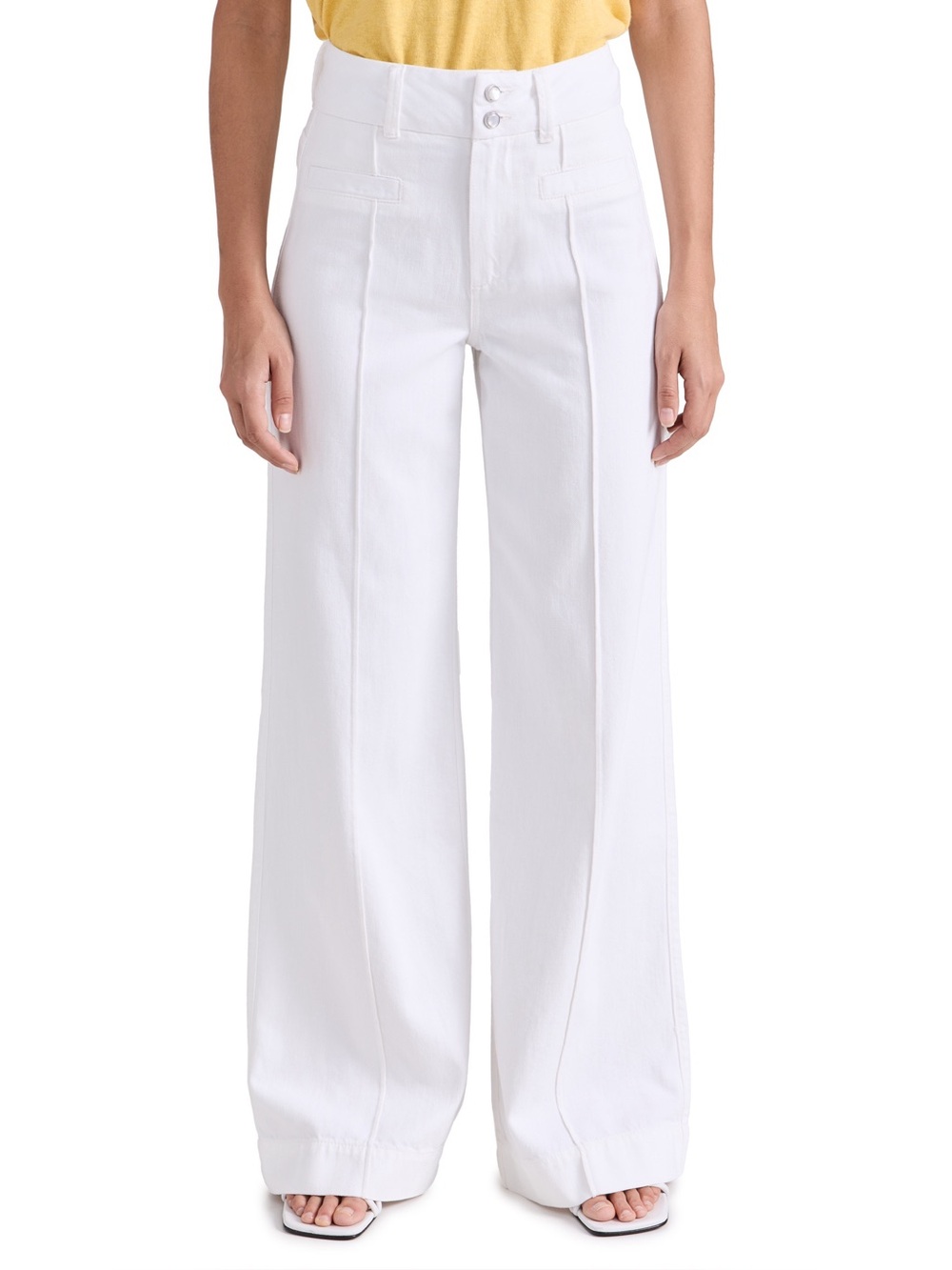 PAIGE Harper Wide Leg High Rise Jean Pant